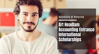 University of Waterloo Art Headlam Accounting Entrance international awards in Canada, 2021