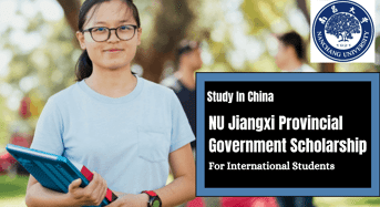 Nanchang University Jiangxi Provincial Government funding for Foreign Students in China