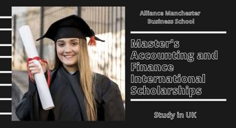 Master’s Accounting and Finance international awards at Alliance Manchester Business School, UK
