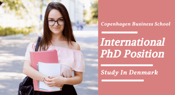Copenhagen Business School International PhD Scholarships, Denmark