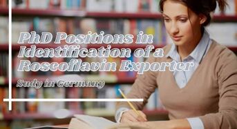PhD Positions in Identification of a Roseoflavin Exporter, Germany