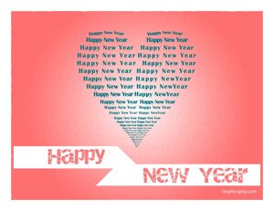New Year Greeting in Love JPG and Vector 1