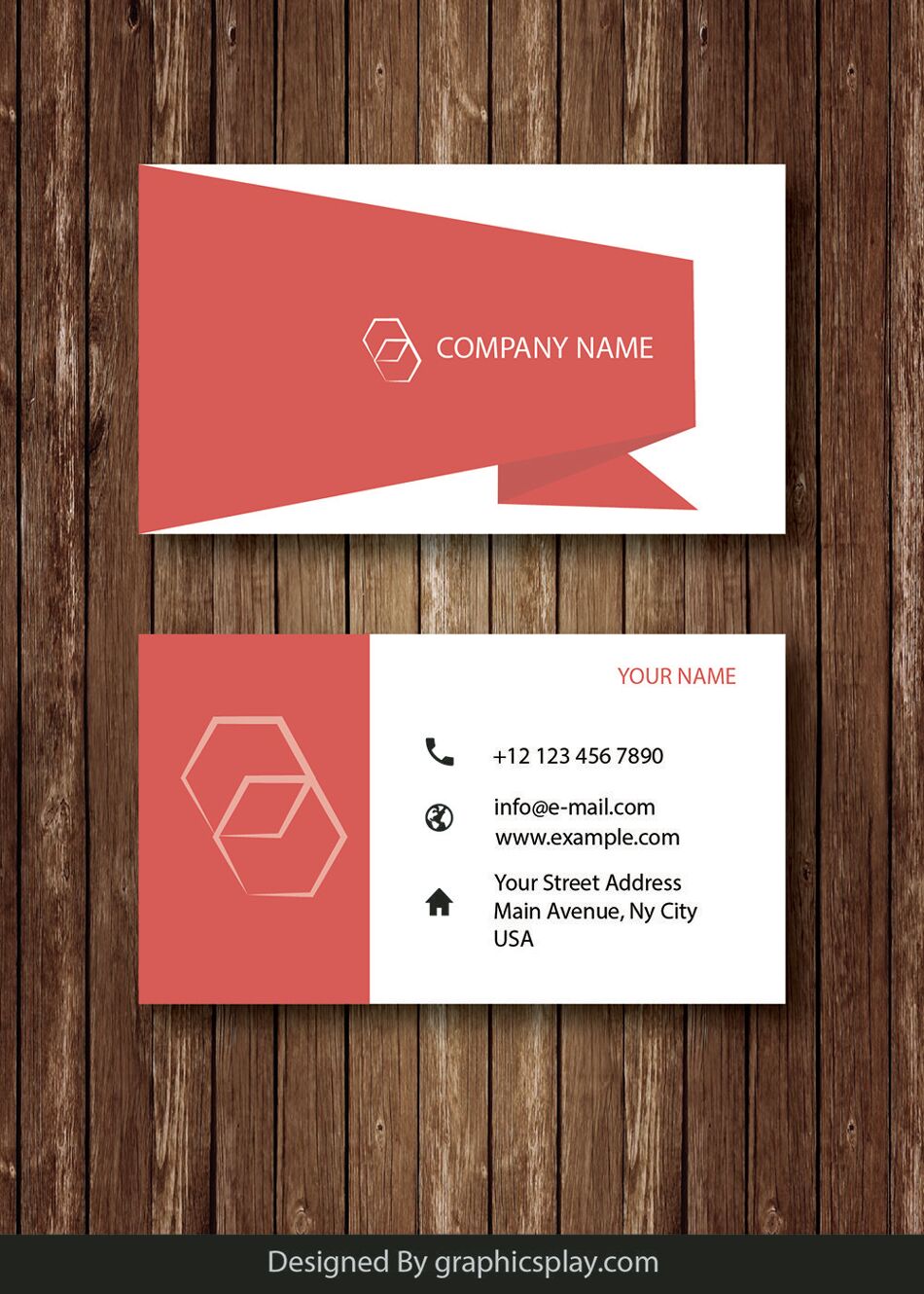 Business Card Design Vector Template - ID 1689 1