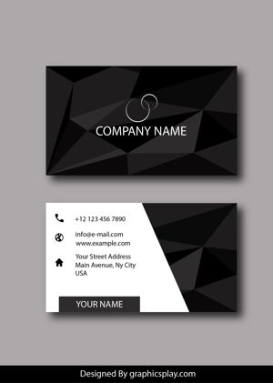 Business Card Design Vector Template - ID 1785 7