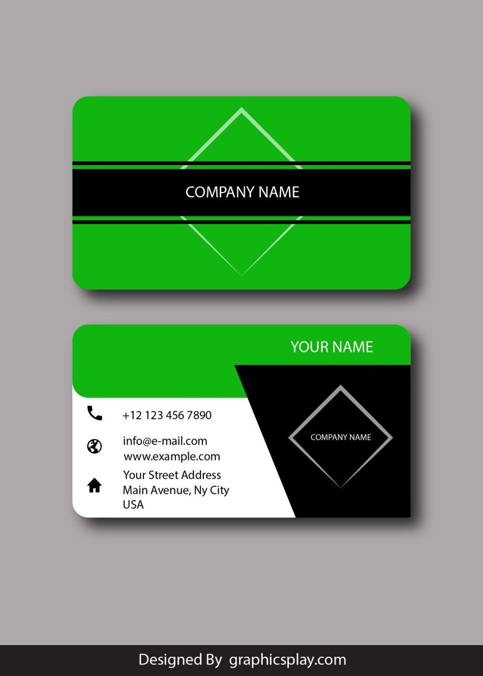 Business Card Design Vector Template - ID 1793 1