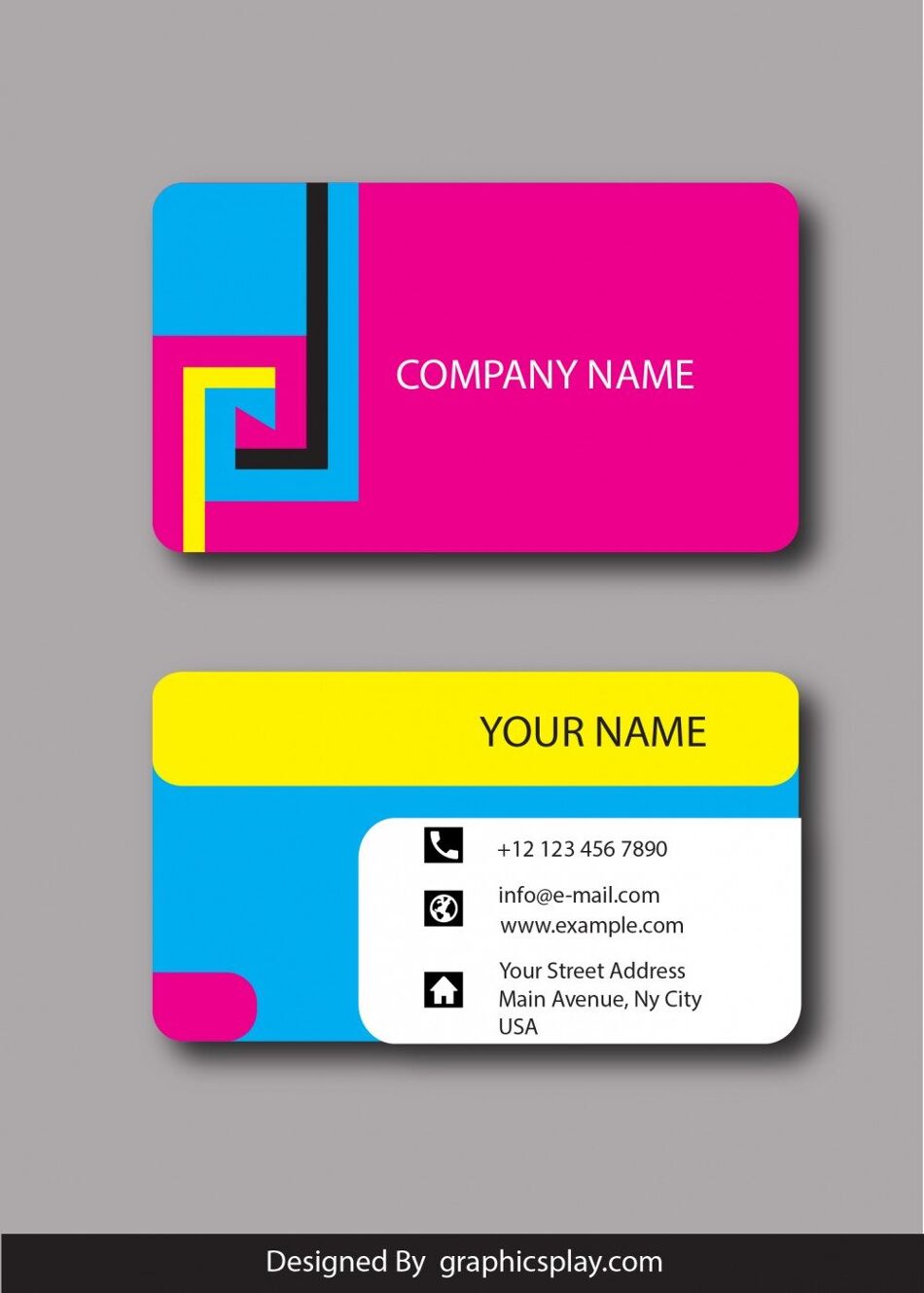 Business Card Design Vector Template - ID 1800 1