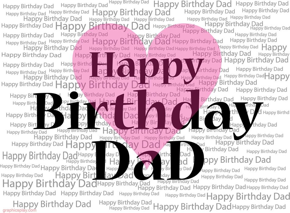 Happy Birthday Dad Greeting with Love 1