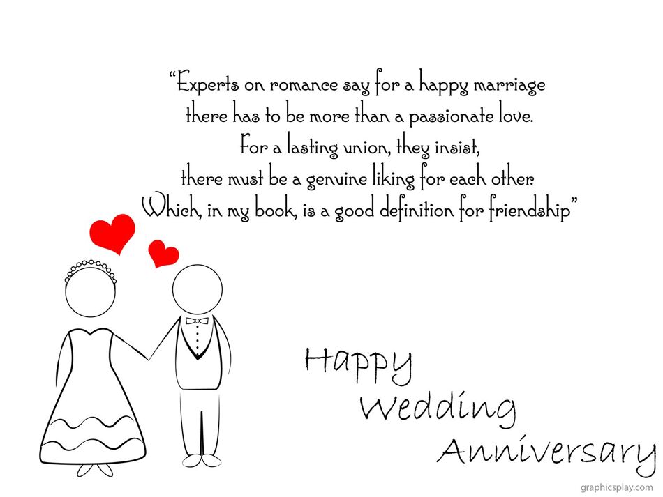 Happy Wedding Anniversary Greeting With Quotes 1