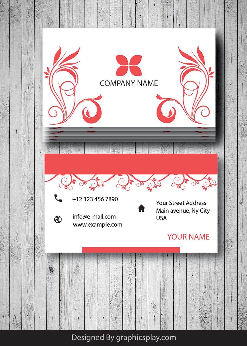 Business Card Design Vector Template - ID 1699 1