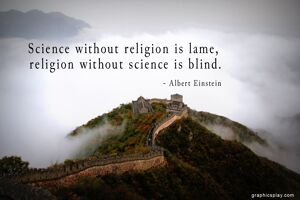 Albert Einstein's Quote about Science and Religion 1