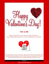 Valentines Day HTML Email Newsletter Template GraphicsPlay