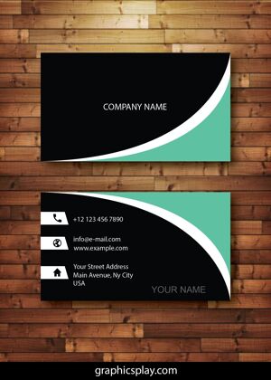 Business Card Design Vector Template - ID 4143 2