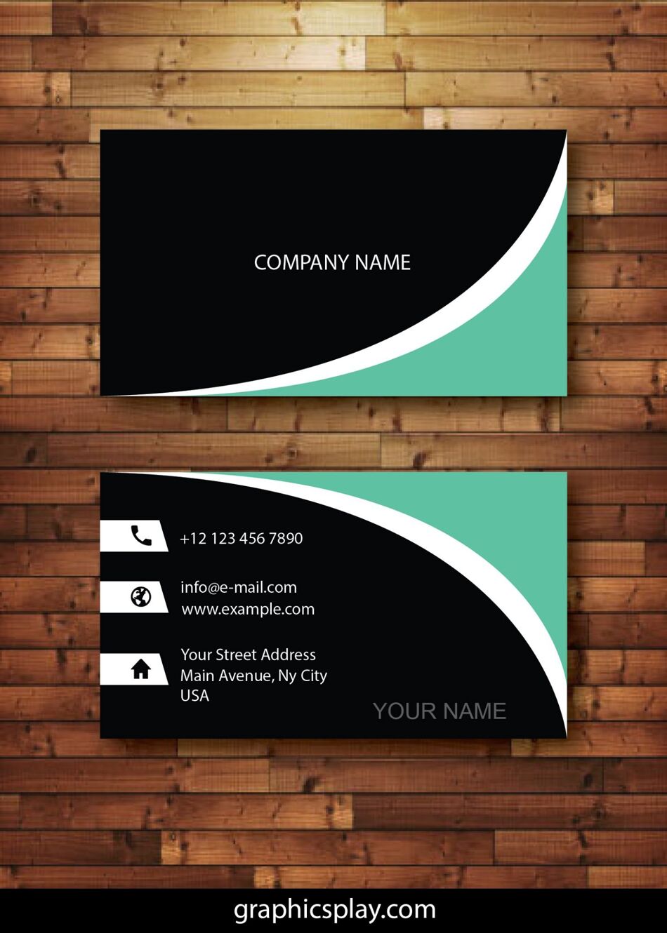 Business Card Design Vector Template - ID 4143 1